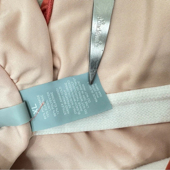 Antonio Melani ruffle plunge deep v one piece swimsuit cactus flower Sz XL - Picture 5 of 5